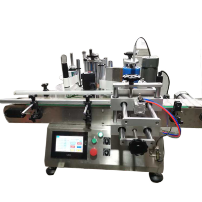 Automatic Desktop Factory Price Round bottle sticker labeling machine for Round Jar Glass bottles wrap round wine bottle label machine 