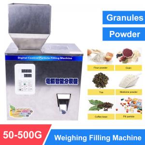 YTK 500g small powder semi automatic weighing filling machine beans coffee filling machine spice weighting and filling machine