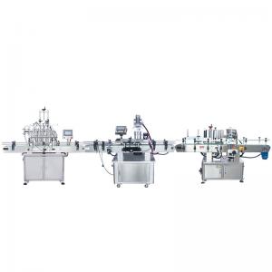 APL800 Automatic Production Line Cosmetic Liquid Shampoo Honey Sauce Paste Bottling Filling Capping Labeling Machine