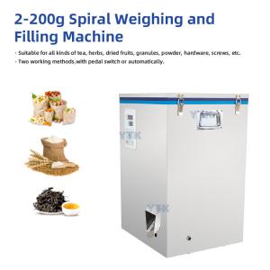 SW200 Spiral Tea Herbs Seasonings Granule Hardware Long Tea Long Irregular Material  Dosing Weight And Filling Machine