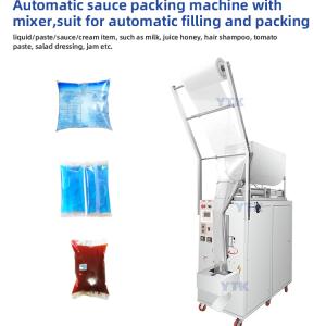 GP1000B Automatic 1000ml Viscous Liquid Seasoning Mayonnaise Peanut Butter Sweet Sauce Salad Filling Packaging Machine