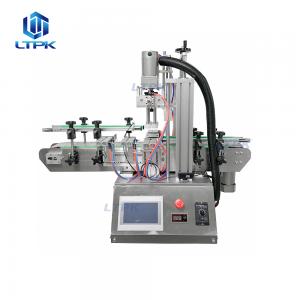 LT-CM120 Plastic Water Washing Bottle And Jar Sealing Machine Twist Off Caps 30mm Jar Screw Cosmetics Dropper Capping Machine